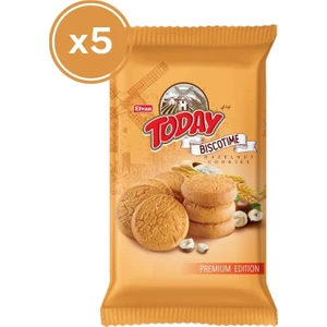 Biscotime Fındık Parçacıklı Kurabiye 250 Gr. (5 Adet)