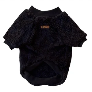 Luli Pet Peluş Siyah Kedi Köpek Sweatshirt