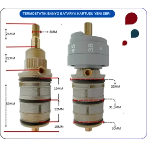 A31781YP:SOLID Artema Plast Termostatik Kartuş