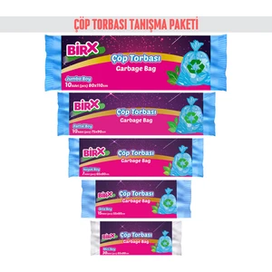 Çöp Poşeti Tanışma Paketi Jumbo, Battal, Büyük, Orta, Küçük Boy Çöp Torbası
