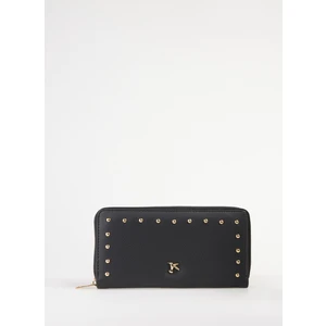 Siyah Kadın 18X10X2 cm Cüzdan Angela-Daıga