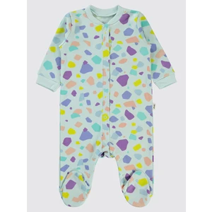 Civil Baby Kız Bebek Patikli Tulum 1-6 Ay Mint Yeşili