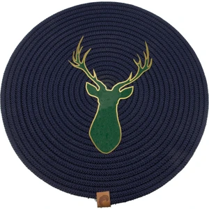 Klappe Design Christmas Yılbaşı Geyik Temalı Lacivert Amerikan Servis Supla