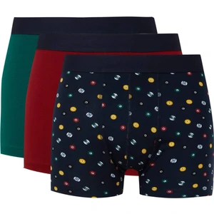 Regular Fit Top Baskılı 3'lü Boxer A5996AX24CW