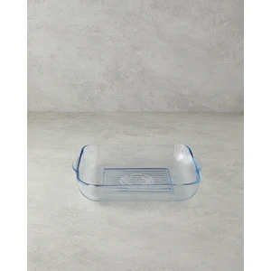 English Home Bake&serve Cam Kare Izgaralı Fırın Kabı 30X27 cm Şeffaf
