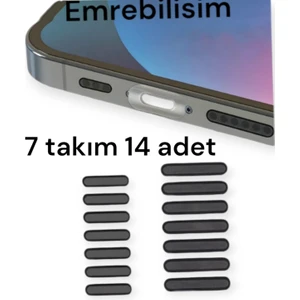 Emre Bilişim 7 Takım 14 Adet Cep Telefonu Hoparlörü Için Toz Önleyici Sticker-Telefon Hoparlör Koruyucu 1.6 Cm-2.2 cm