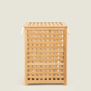 Bambu Çamaşır Sepeti 58X40 cm Natural