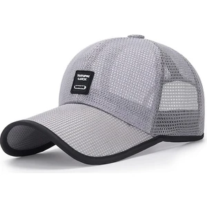 Graph Lattice Yazlık Açık Uzun Kenarlı Güneşlik Örgü Şapka Güneş Koruyucu (Yurt Dışından)