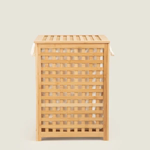 Bambu Çamaşır Sepeti M Natural - 62 x 45 x 45