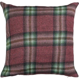 Ekose Desenli Kırlent Kılıfı