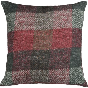 Yılbaşı Ekose Desenli Kırlent Kılıfı