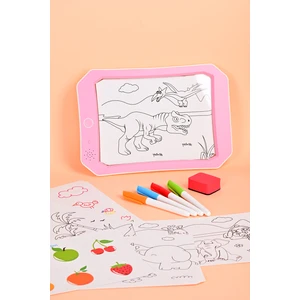 Learning Fun Learning Fun Sesli LED Işıklı Neon Renkli Silinebilir Eğitici Tablet Kalem ve Silgi Hediyeli