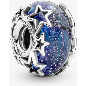Galaksi Mavisi ve Yıldız Murano Charm 790015C00