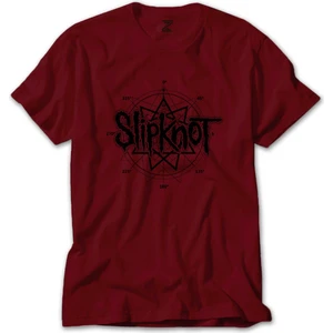 Z zepplin Slipknot Pentagram Kırmızı Tişört