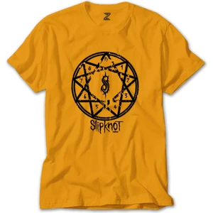 Z zepplin Slipknot Hellknight Sarı T-Shirt