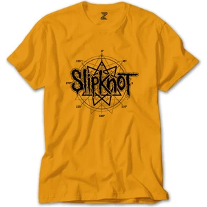 Z zepplin Slipknot Pentagram Sarı T-Shirt