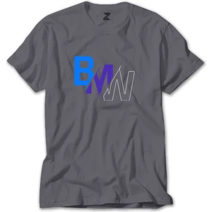 Z zepplin Bmw Colourful Logo Gri Tişört