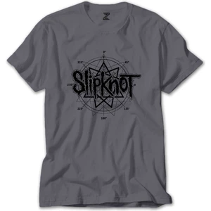 Z zepplin Slipknot Pentagram Gri Tişört