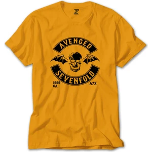 Z zepplin Avenged Sevenfold Back Patch Sarı T-Shirt