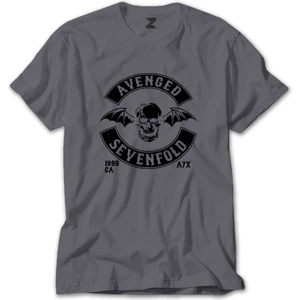 Z zepplin Avenged Sevenfold Back Patch Gri Tişört