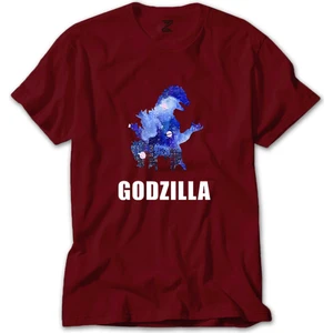 Z zepplin Godzilla In City Kırmızı Tişört