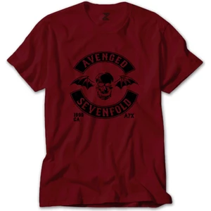 Z zepplin Avenged Sevenfold Back Patch Kırmızı Tişört
