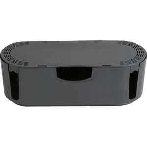 Kablo Düzenleyici Çoklu Priz Kutusu Kablo Organizer ( Koyu Füme )