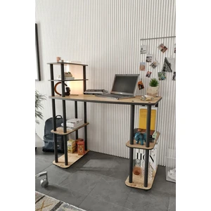 Arzum Home Yeni Nesil Aydınlatmalı Çalışma Masası Safir Meşe