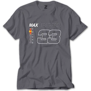 F1 33 Max Verstappen Gri Tişört