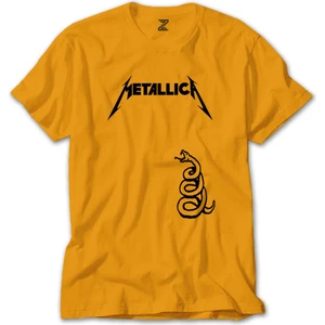 Metallica Snake Sarı Tişört