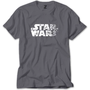 Star Wars Logo 2 Gri Tişört