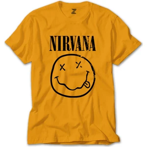 Nirvana Smiley Face Sarı Tişört