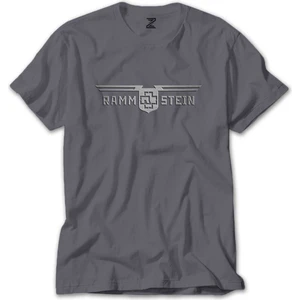 Rammstein Double Line Gri Tişört