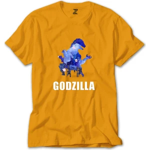 Godzilla In City Sarı Tişört