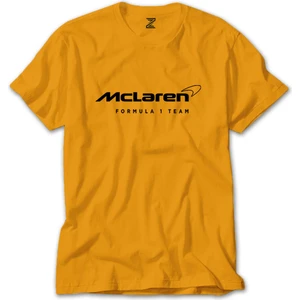 F1 Mclaren Racing Logo Sarı Tişört