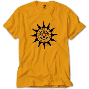 Pentagram Sun Star Sarı Tişört