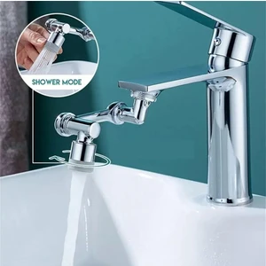 FAWER Faucet & Shower Unıversal Plastik Ekonomizer Sıçrama Filtreli Ara Musluk 1080° Dönen