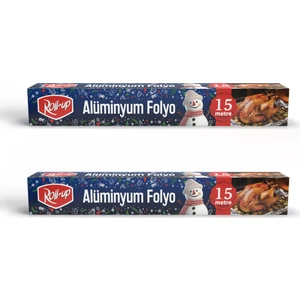 Kış Temalı Alüminyum Folyo 30cm x 15 mt 10 Micron 2 Adet