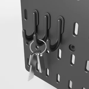 Smilesepet Çok Amaçlı Organizatör Pano Parçası Kanca 3 Adet Siyah