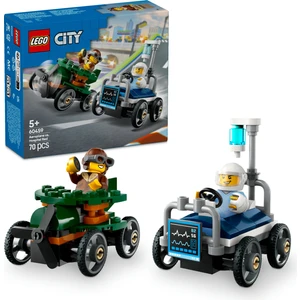 LEGO® City Uçak, Hastane Yatağına Karşı Yarış Arabası Paketi 60459 - 5 Yaş & Üzeri Çocuklar için Oyuncak Yapım Seti (70 P)