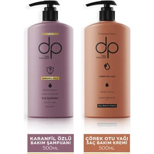 dp Daily Perfection Şampuan Karanfil Özlü 500 ml & Saç Kremi Çörek Otu Yağı 500 ml