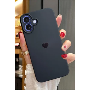 3gen Case iPhone 16 Uyumlu Kalp Logolu Renkli First Silikon Kılıf