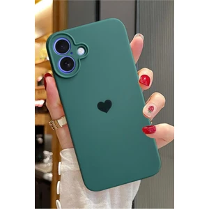 3gen Case iPhone 16 Uyumlu Kalp Logolu Renkli First Silikon Kılıf