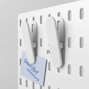 Smilesepet Çok Amaçlı Organizatör Pano Parçası Mandal Beyaz 2 Adet