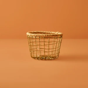 Bella Maison Fern Yuvarlak Sepet Naturel (13,5 x 8 Cm)