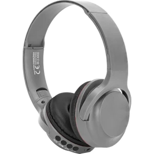 Kablosuz Kulaklık Bluetooth Mikrofonlu Kulaküstü Kulaklık Katlanabilir Gri