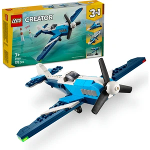 LEGO® Creator 3’ü 1 Arada Uçak: Yarış Uçağı 31160 - 7 Yaş & Üzeri Çocuklar için Yaratıcı Oyuncak Yapım Seti (178 Parça)