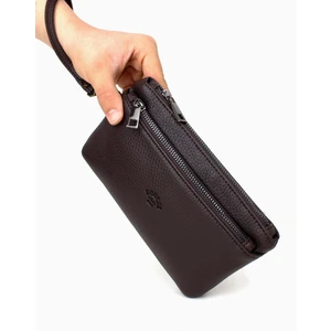 Derise Club Kahverengi Erkek Bileklik Kemerli Ince Portföy El Çantası