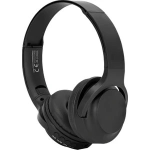 Kablosuz Kulaklık Bluetooth Mikrofonlu Kulaküstü Kulaklık Katlanabilir Siyah