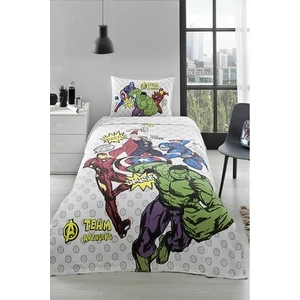 Avengers Team Tek Kişilik Disney Lisanslı Lastikli Fitted Çarşaf Çocuk Pike Takımı